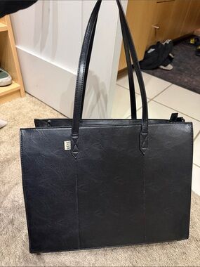 BEIS Black Laptop Tote Bag